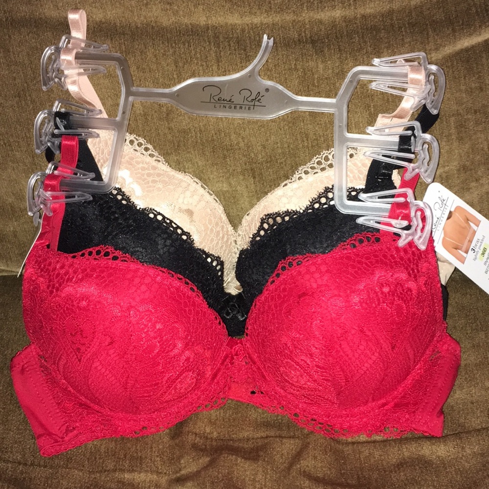 🆕 RENE ROFÉ | 36B LIGHTLY PADDED 3PK BRAS